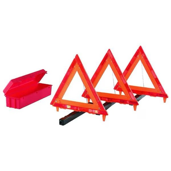 Emergency Warning Triangle Kit, 3-Piece, Storage Box - Picture 3 of 3